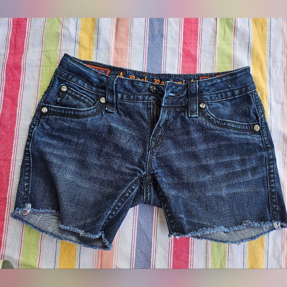 Rock Revival Dark Blue Jean Shorts